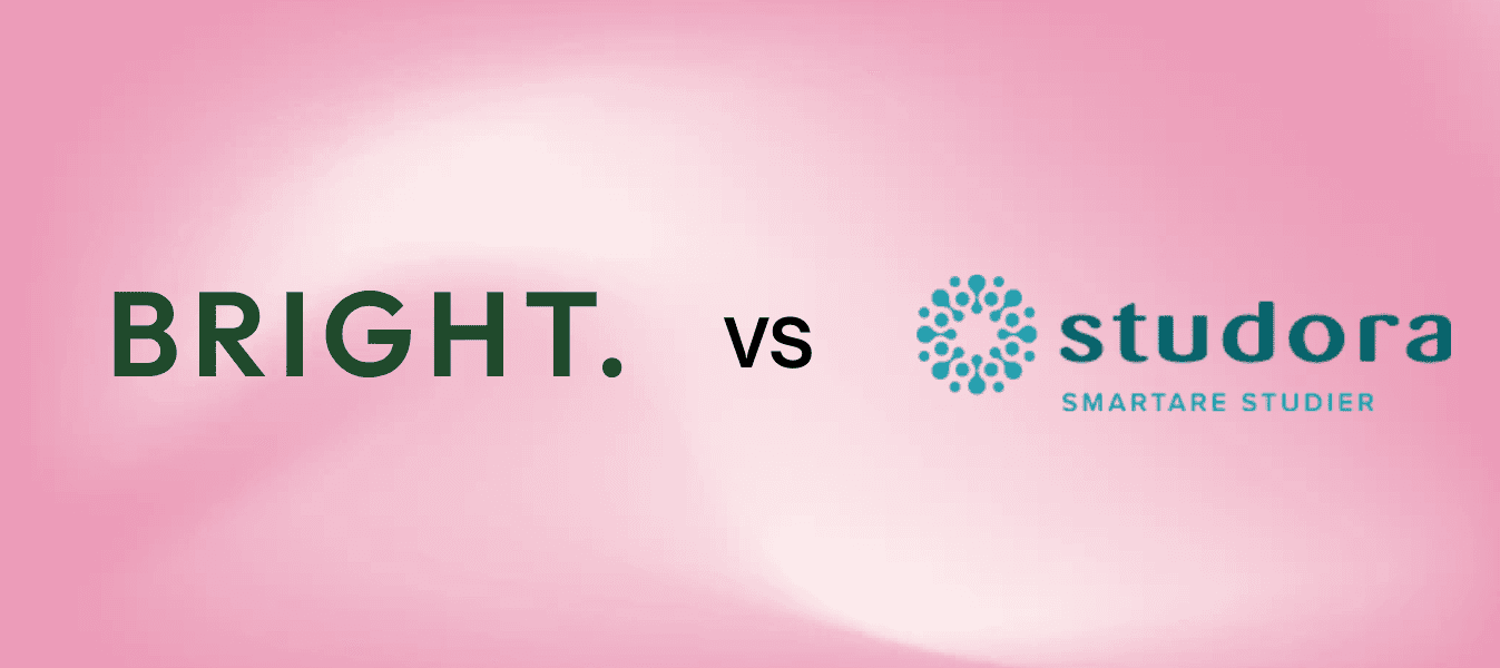 Bright vs Studora: Jämförelse av svenska studieplattformar