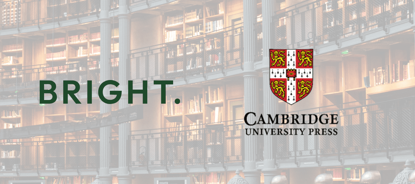 Bright och Cambridge University Press inleder samarbete