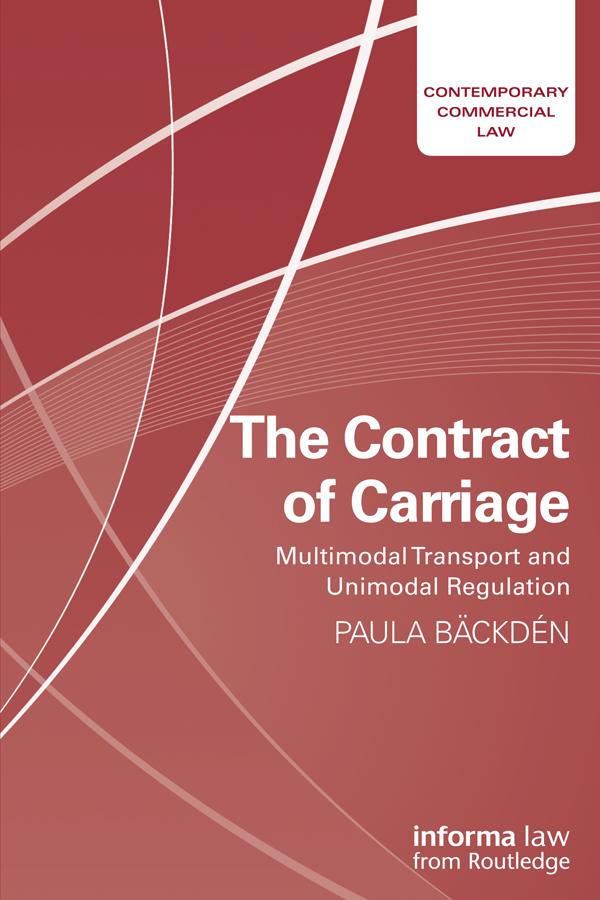 The Contract of Carriage by Paula Bäckdén