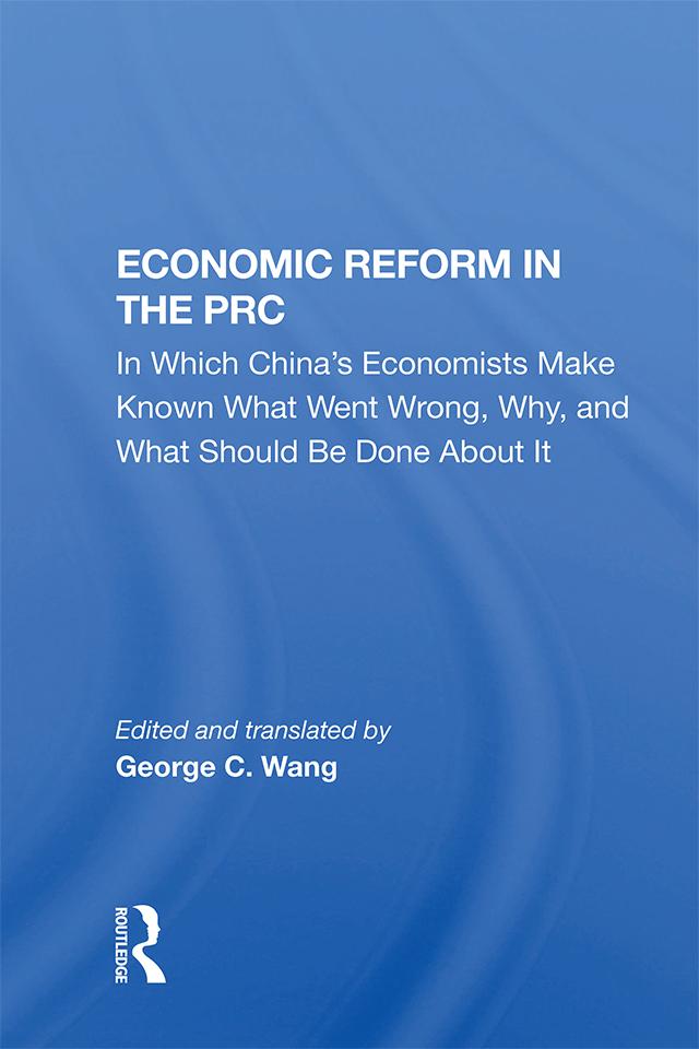 Economic Reform In The Prc by C. W. Borklund