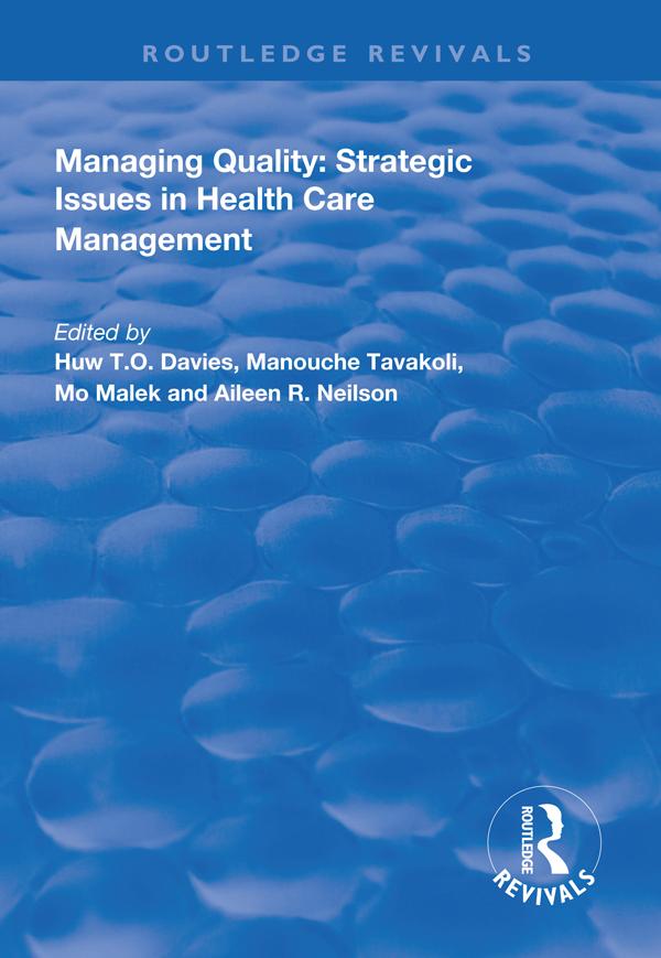 Managing Quality by A. Neilson, H.T.O . Davies, M. Malek, M. Tavakoli