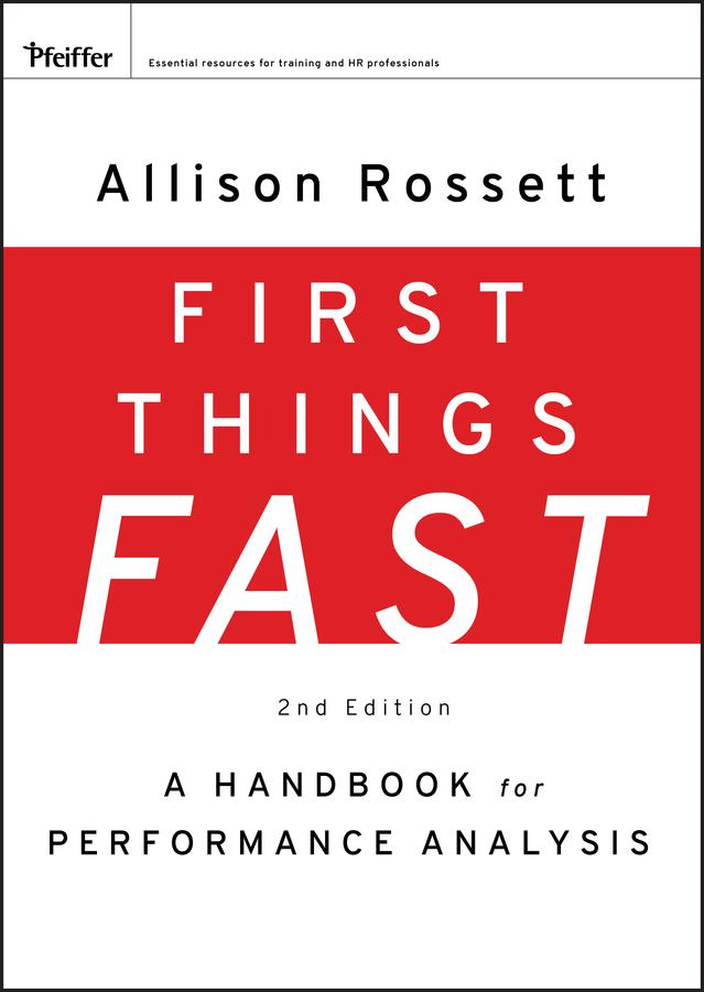 First Things Fast by Allison Rossett