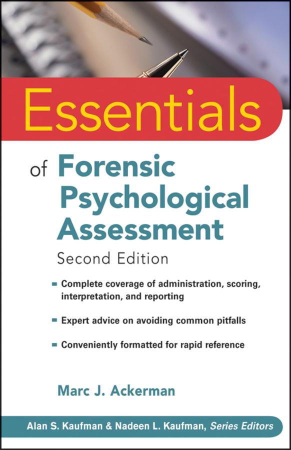 Essentials of Forensic Psychological Assessment by Marc J. Ackerman