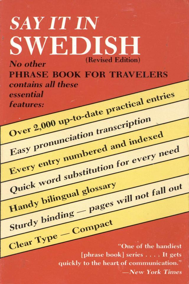 Say It in Swedish (Revised) by Dover