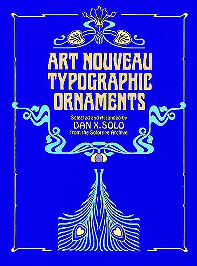 Art Nouveau Typographic Ornaments by Dan X. Solo