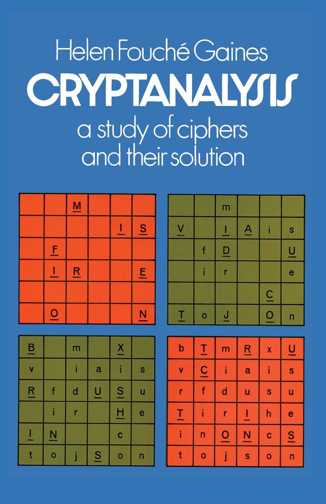 Cryptanalysis by Helen F. Gaines