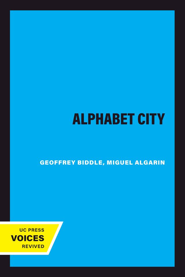Alphabet City by Geoffrey Biddle