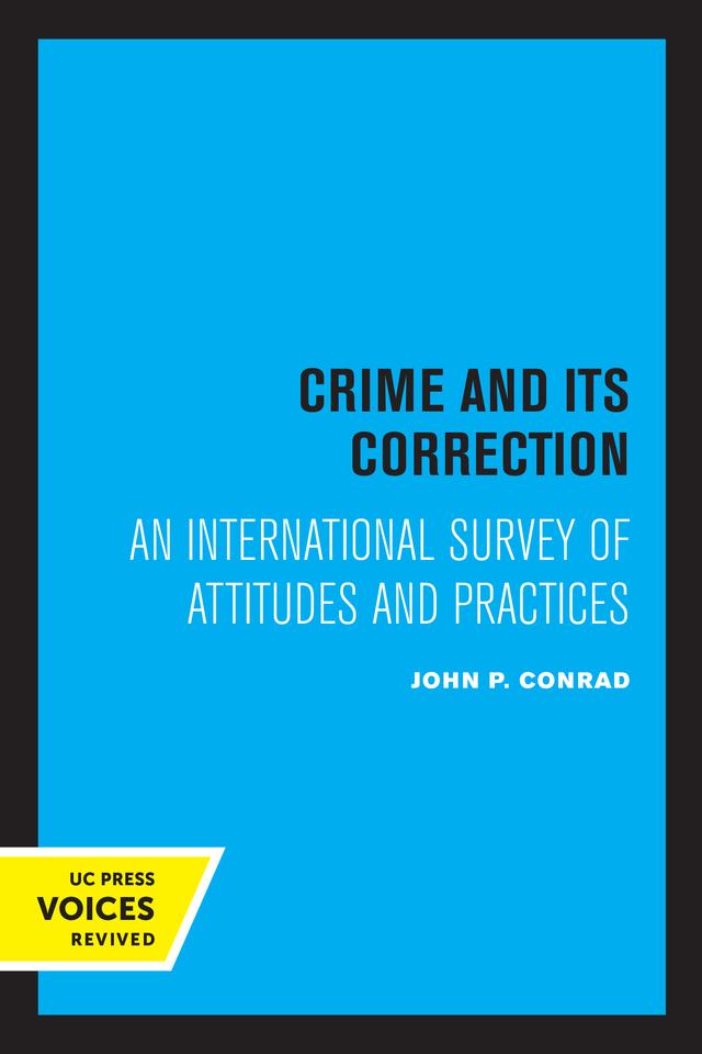 Crime and Its Correction by John Conrad