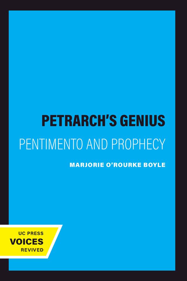 Petrarch's Genius by Marjorie O'Rourke Boyle