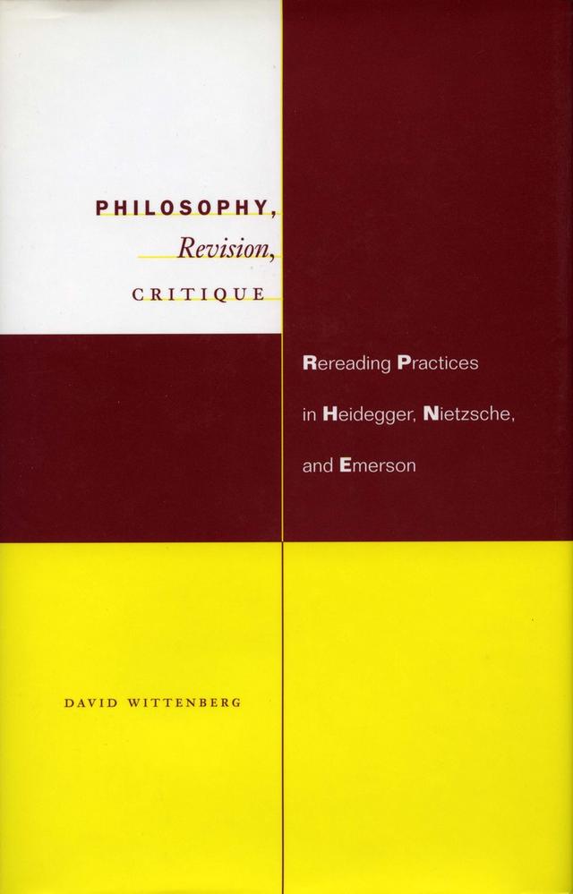 Philosophy, Revision, Critique by David Wittenberg