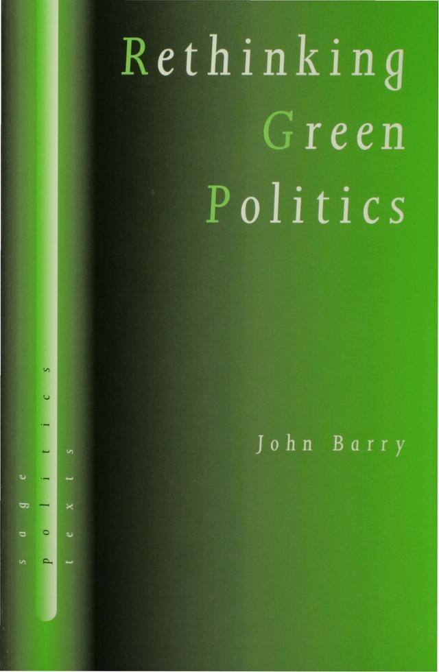Rethinking Green Politics by John Barry
