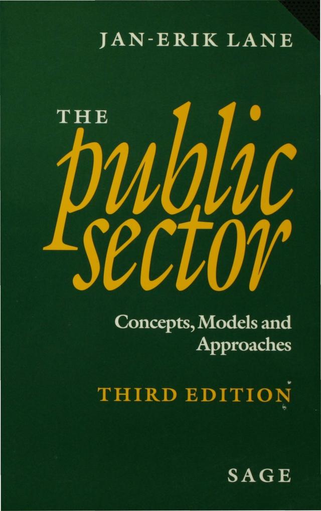 The Public Sector by Jan-Erik Lane
