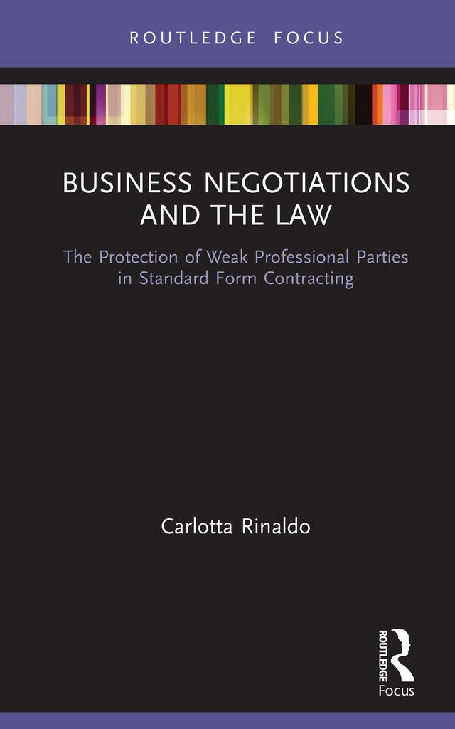 Business Negotiations and the Law by Carlotta Rinaldo