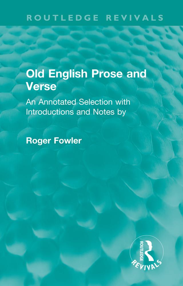 Old English Prose and Verse by Roger Fowler