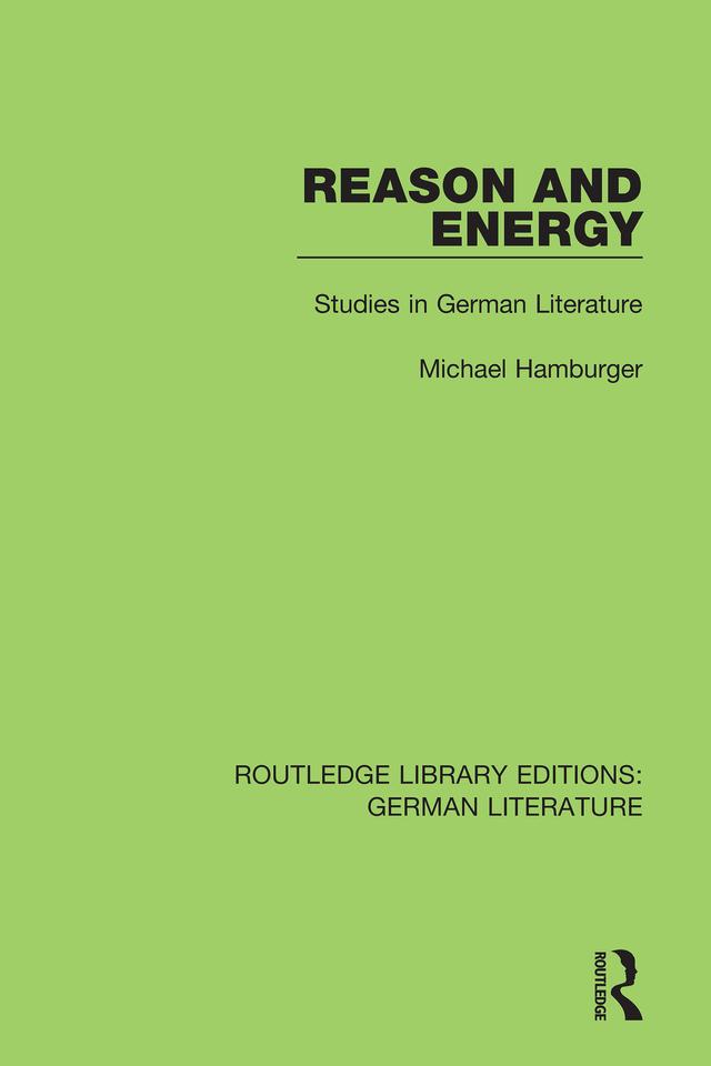 Reason and Energy by Michael Hamburger