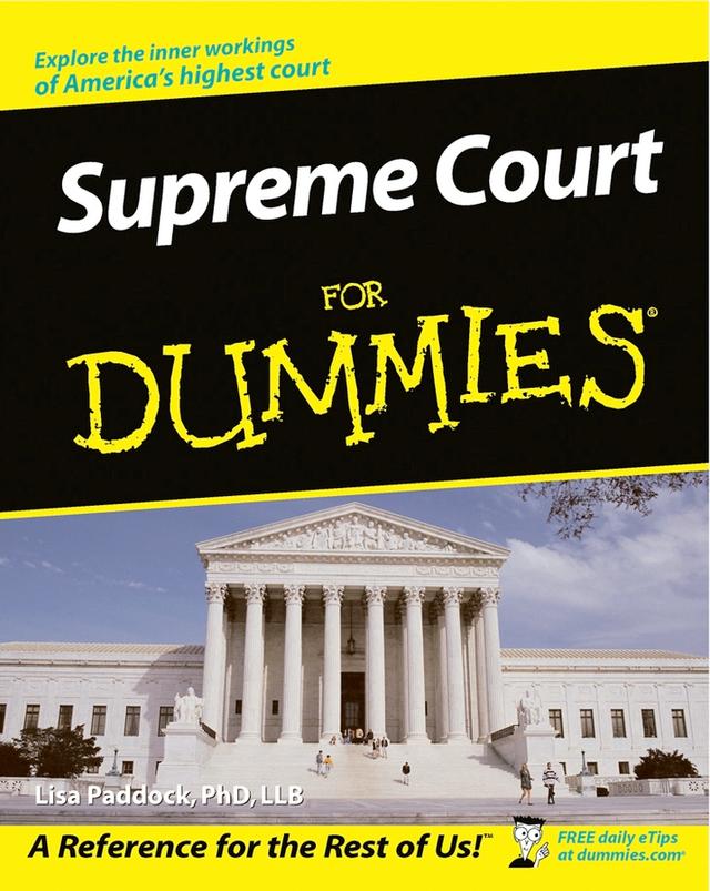 Supreme Court For Dummies by Lisa Paddock