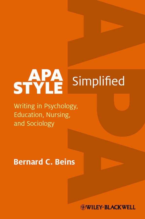 APA Style Simplified by Bernard C. Beins