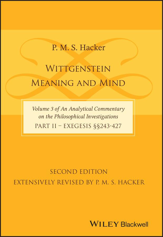 Wittgenstein by P. M. S. Hacker