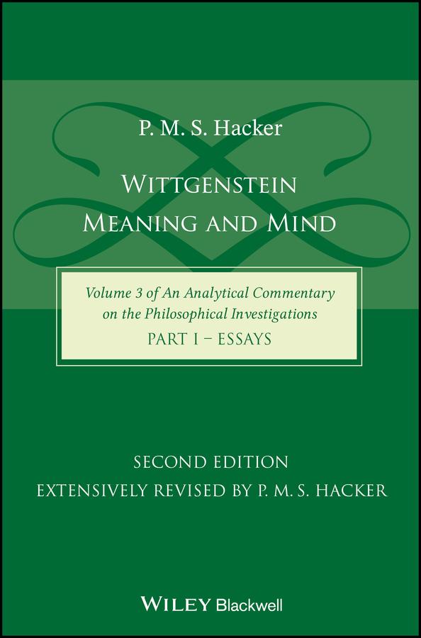 Wittgenstein by P. M. S. Hacker