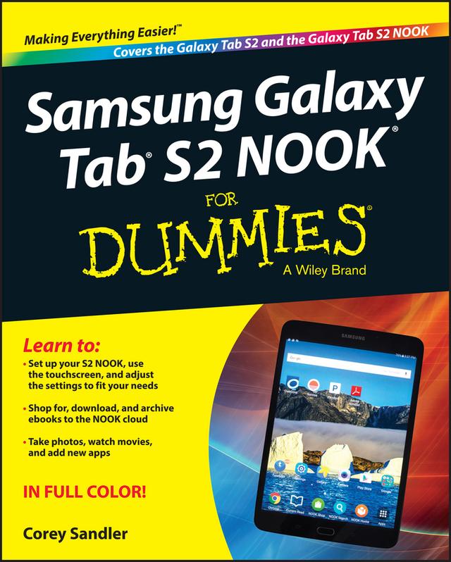 Samsung Galaxy Tab S2 NOOK For Dummies by Corey Sandler