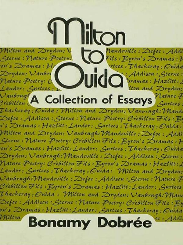 Milton to Ouida by Bonamy Dobrée