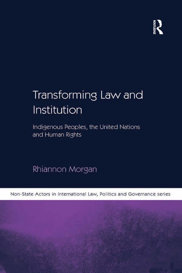 Transforming Law and Institution by Rhiannon Morgan