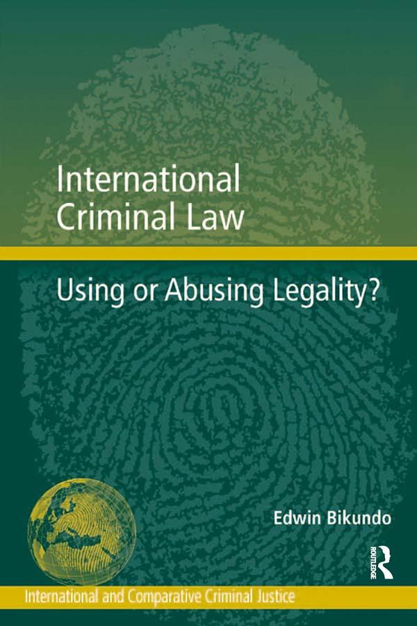 International Criminal Law by Edwin Bikundo
