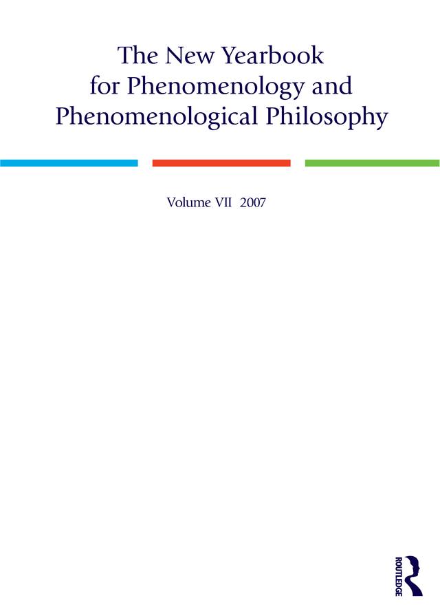 The New Yearbook for Phenomenology and Phenomenological Philosophy by Burt Hopkins, Steven Crowell