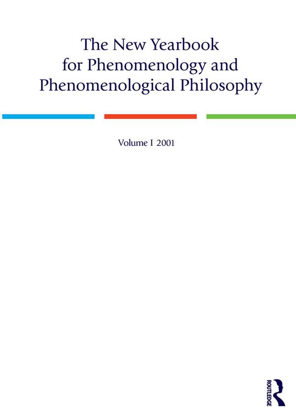 The New Yearbook for Phenomenology and Phenomenological Philosophy by Burt Hopkins, Steven Crowell