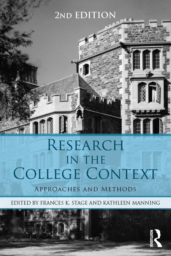 Research in the College Context by Frances K. Stage, Kathleen Manning