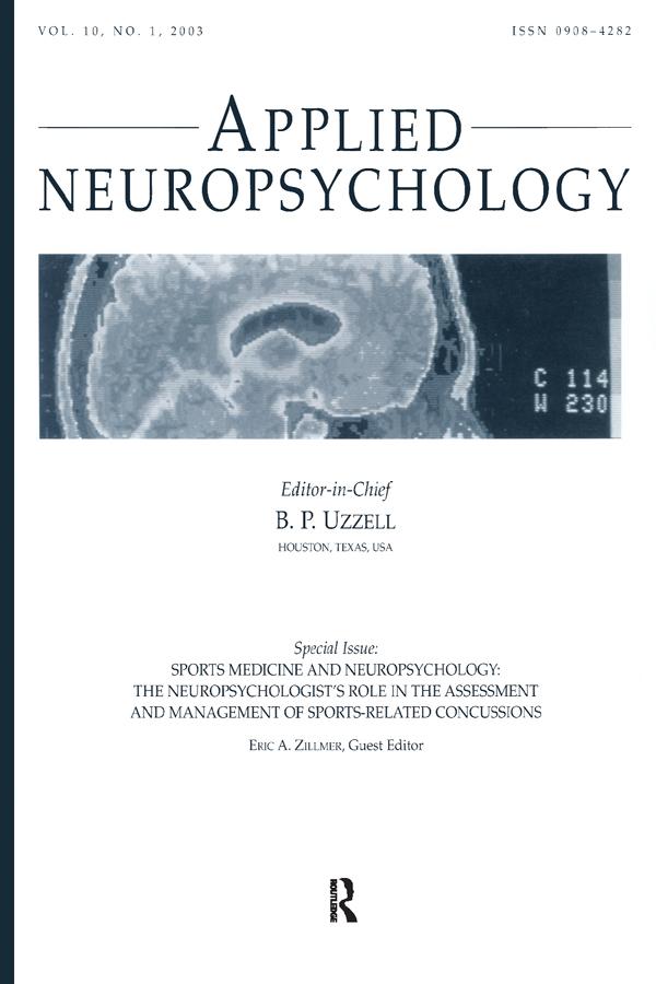 Sports Medicine and Neuropsychology by Eric A. Zillmer