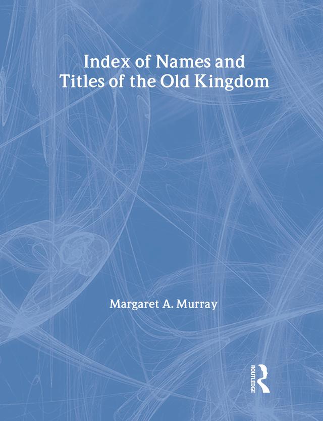 Index Of Names & Titles Of The by Murray