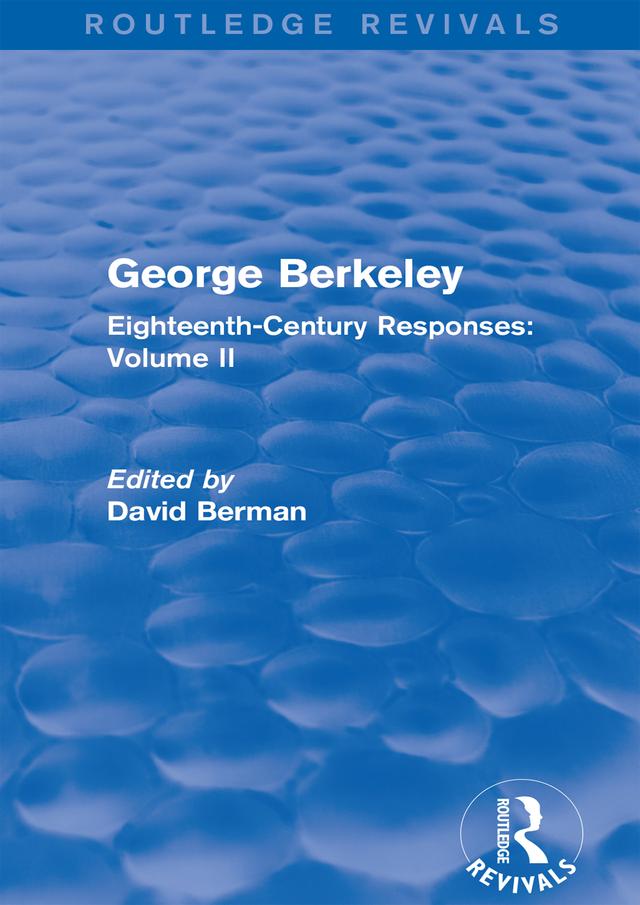 George Berkeley (Routledge Revivals) by David Berman
