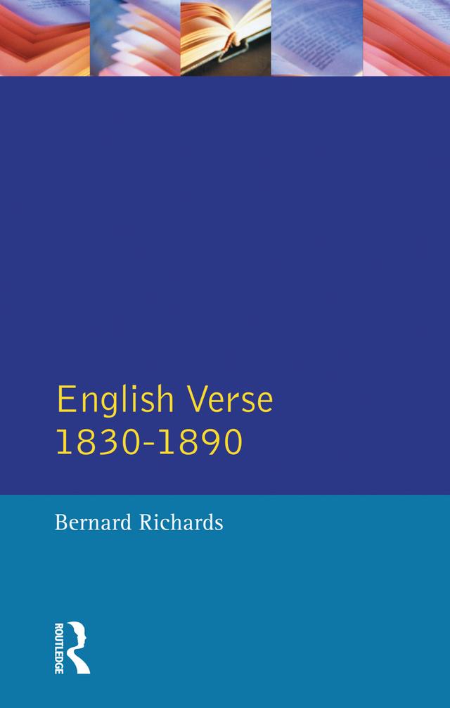 English Verse 1830 - 1890 by Alastair Fowler, Bernard Richards, Brian Richards
