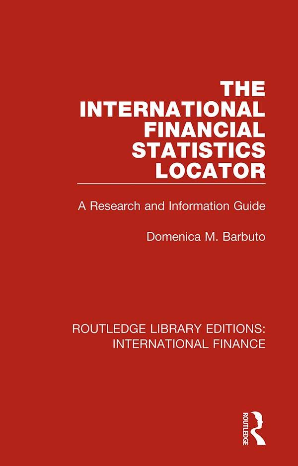 The International Financial Statistics Locator by Domenica M. Barbuto
