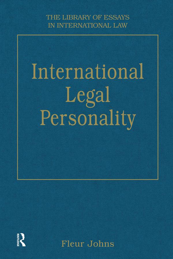 International Legal Personality by Fleur Johns