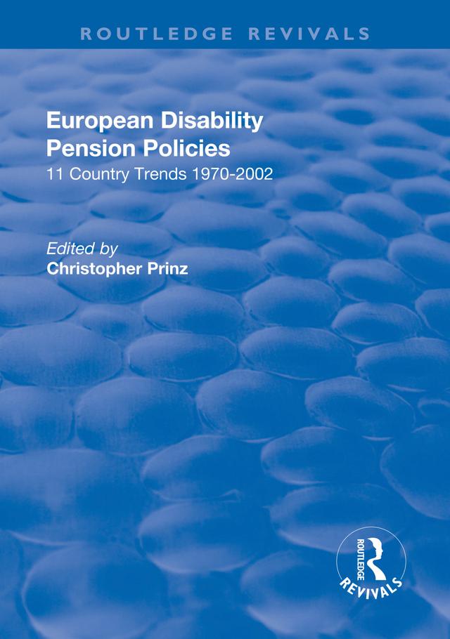 European Disability Pension Policies by Christopher Prinz