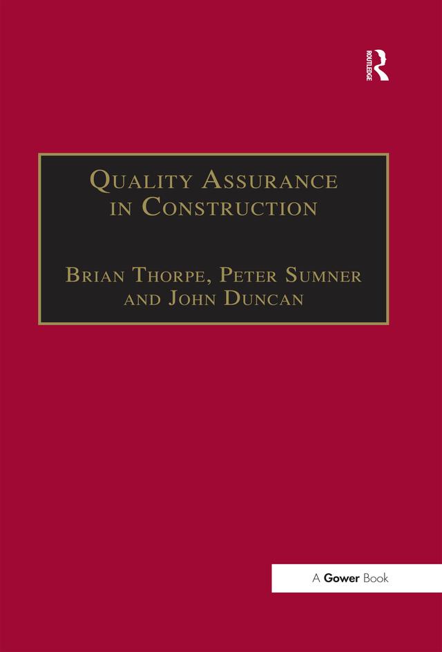 Quality Assurance in Construction by Brian Thorpe, Peter Sumner