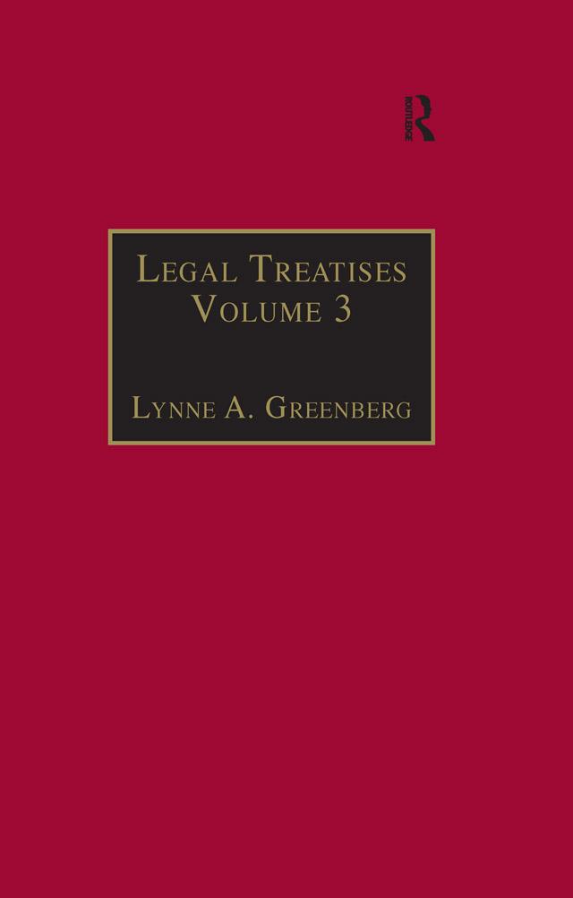 Legal Treatises by Lynne A. Greenberg
