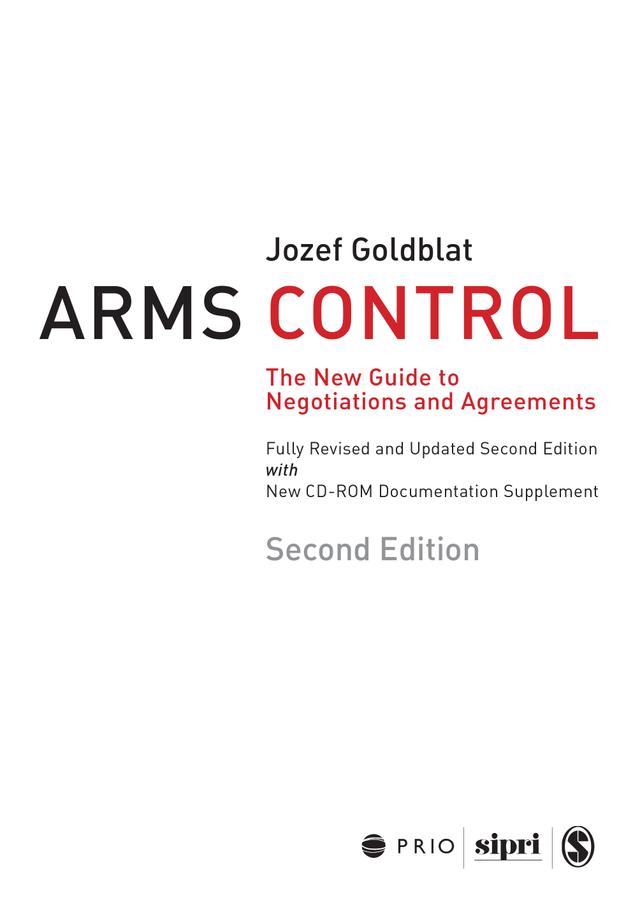Arms Control by Jozef Goldblat