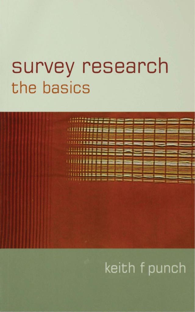 Survey Research by Keith F Punch