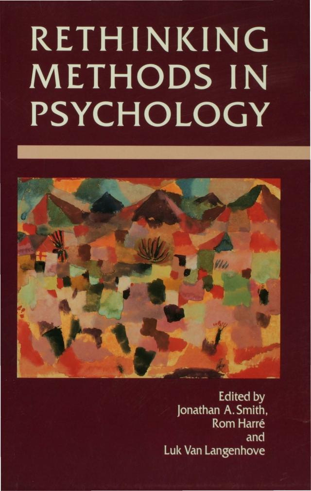 Rethinking Methods in Psychology by Jonathan A Smith
