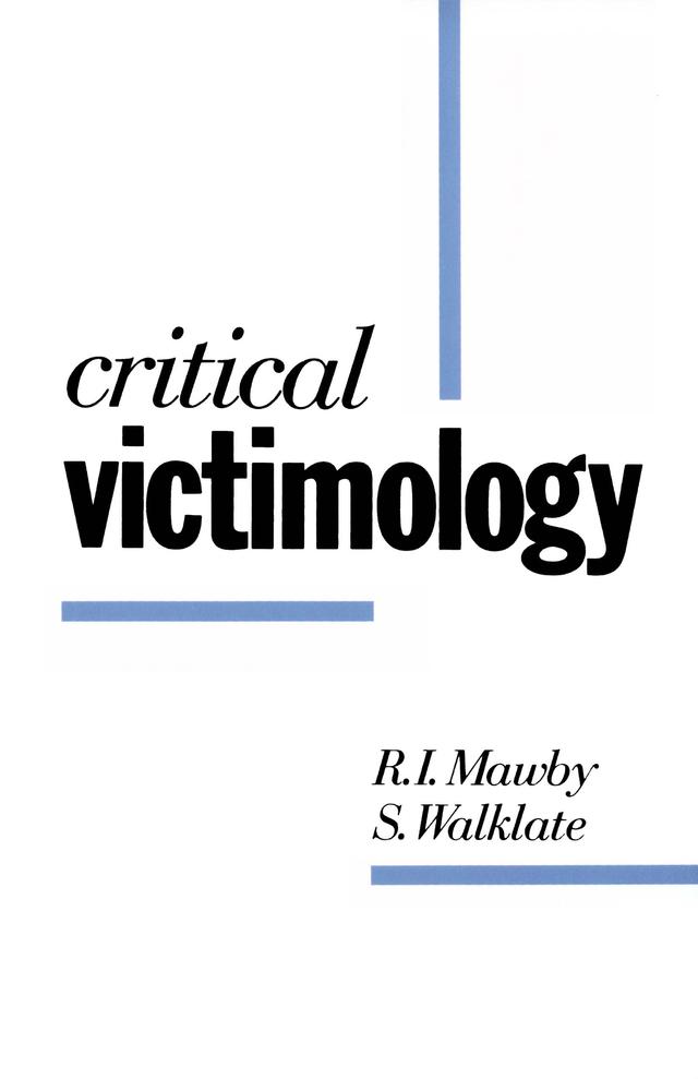 Critical Victimology by Rob Mawby