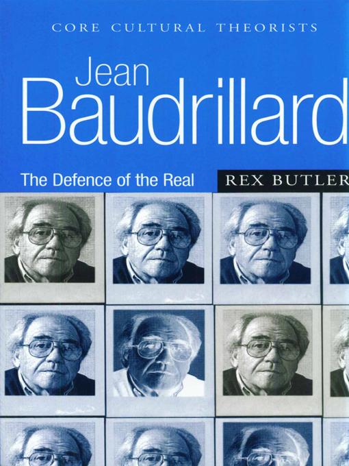 Jean Baudrillard by Rex Butler
