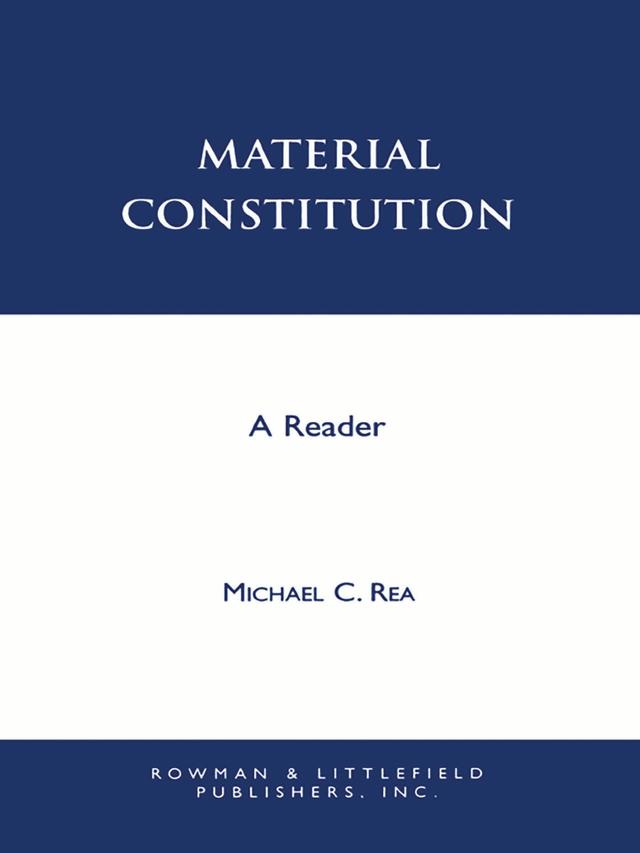 Material Constitution by Allan Gibbard, David Lewis, David Wiggins, Ernest Sosa, Frances Howard-Snyder, Frederick C. Doepke, George Myro, Hugh S. Chandler. Roderick M. Chisholm, JudithJarvis Thomson, Mark Heller, Mark Johnston, Michael B. Burke, Michael Rea, Peter T. Geach, Peter Unger, Peter van Inwagen, Terence Parsons