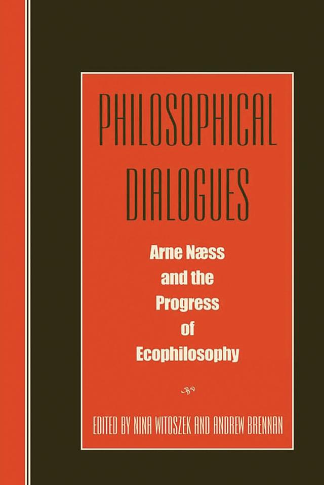Philosophical Dialogues by Alfred J. Ayer, Andrew Brennan, Andrew Mclaughlin, Ariel Salleh, Arne Naess, Baird Callicott, Bill Devall, Bryan Norton, Fons Elders, Genevieve Lloyd, Harold Glasser, Ivar Mysterud, John Clark, Jon Wetlesen, Karen Warren, Kirkpatrick Sale, Michael E. Zimmerman, Murray Bookchin, Nina Witoszek, Patsy Hallen, Paul Feyerabend, Peder Anker, Per Ariansen, Peter Reed, Ramachandra Guha, Richard A. Watson, Stephan Harding, Val Plumwood, Warwick Fox, William C. French