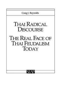 Thai Radical Discourse by Craig J. Reynolds