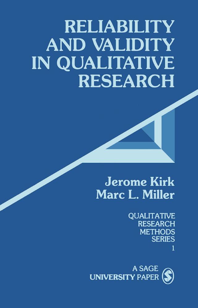 Reliability and Validity in Qualitative Research by Jerome Kirk