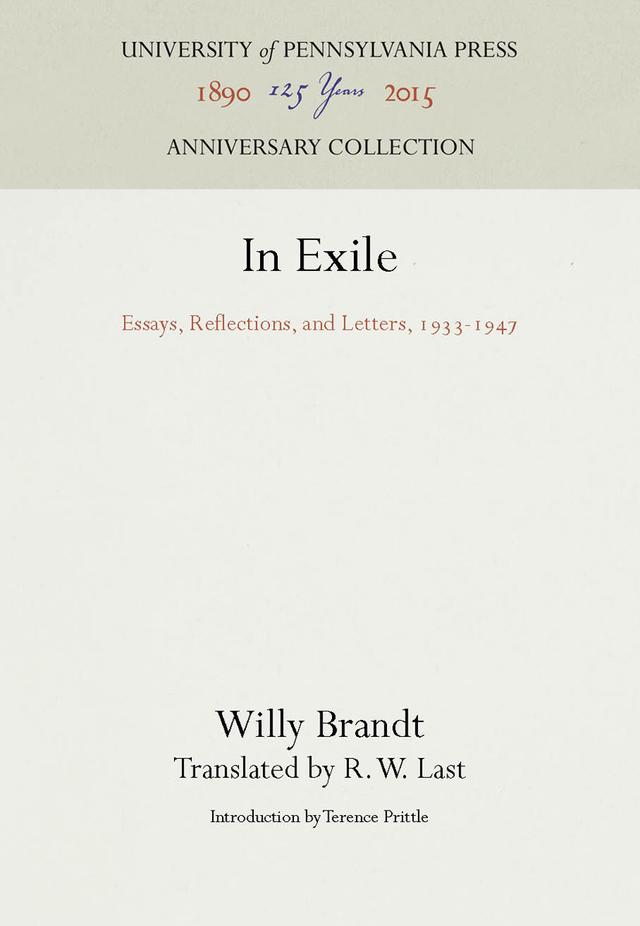 In Exile by R. W. Last, Terence Prittle, Willy Brandt