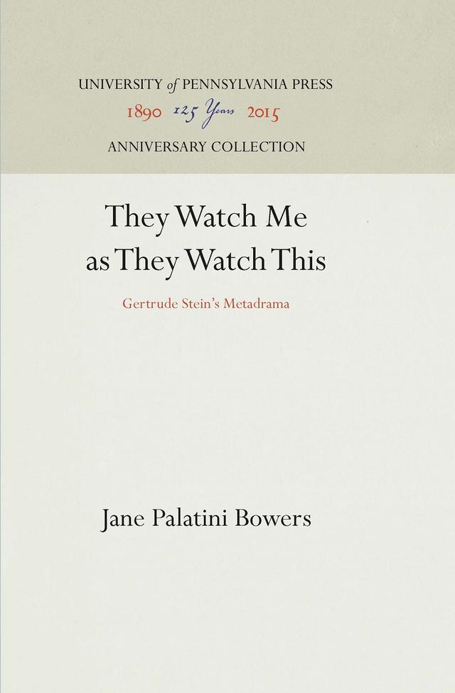 They Watch Me as They Watch This by Jane Palatini Bowers